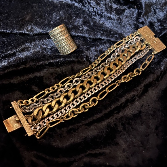 Silpada Tough Luxe Bracelet and Ring - Picture 1 of 6